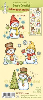 Leane Creatief BV Clearstamps - Snowmen