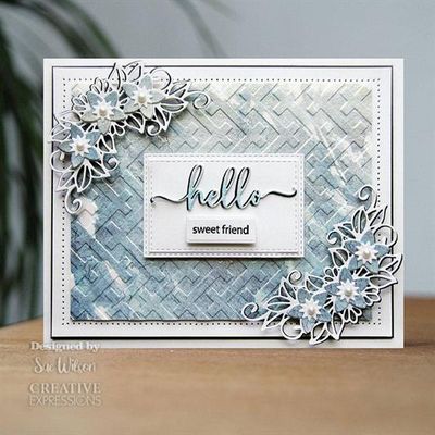 Creative Expressions 3D Embossingfolder "Twill Weave"