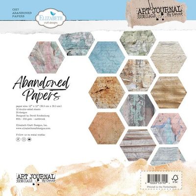 Elizabeth Craft Designs - Abandoned Papers Paper pack 12' x 12'