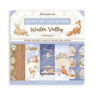 Stamperia Winter Valley 12x12 Inch Paper Pack