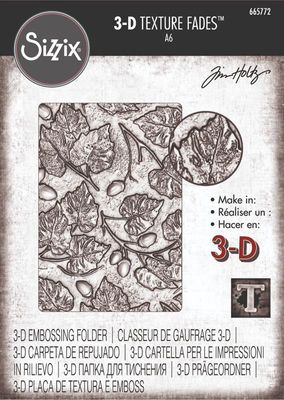 Sizzix/Tim Holtz Embossingfolder Texture Fades - "Acorns”