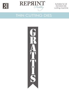 Reprint Dies - Grattis tag