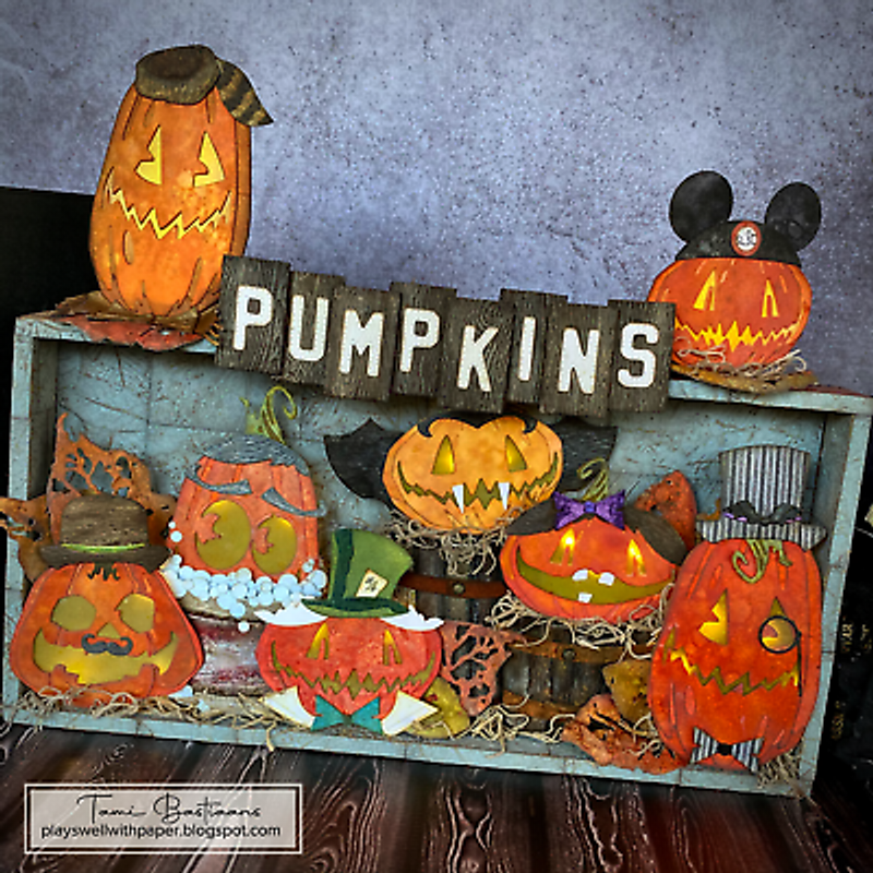 Sizzix/Tim Holtz Thinlits Die ”Pumpkin Patch, Colorize”