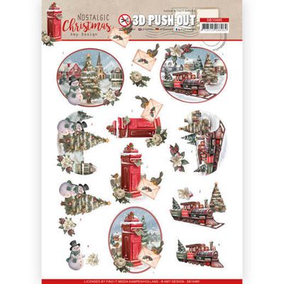 Amy Design 3D Push Out - Nostalgic Christmas