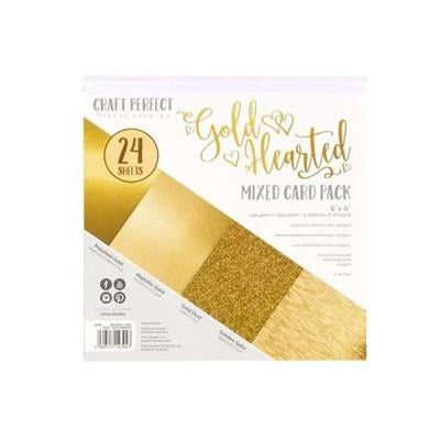 Tonic Studios Craft Perfect 6x6 Card Packs "Gold Hearted"