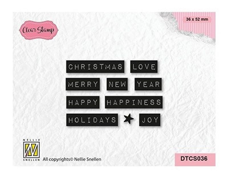 Nellie Snellen Clearstamp - Christmas Love