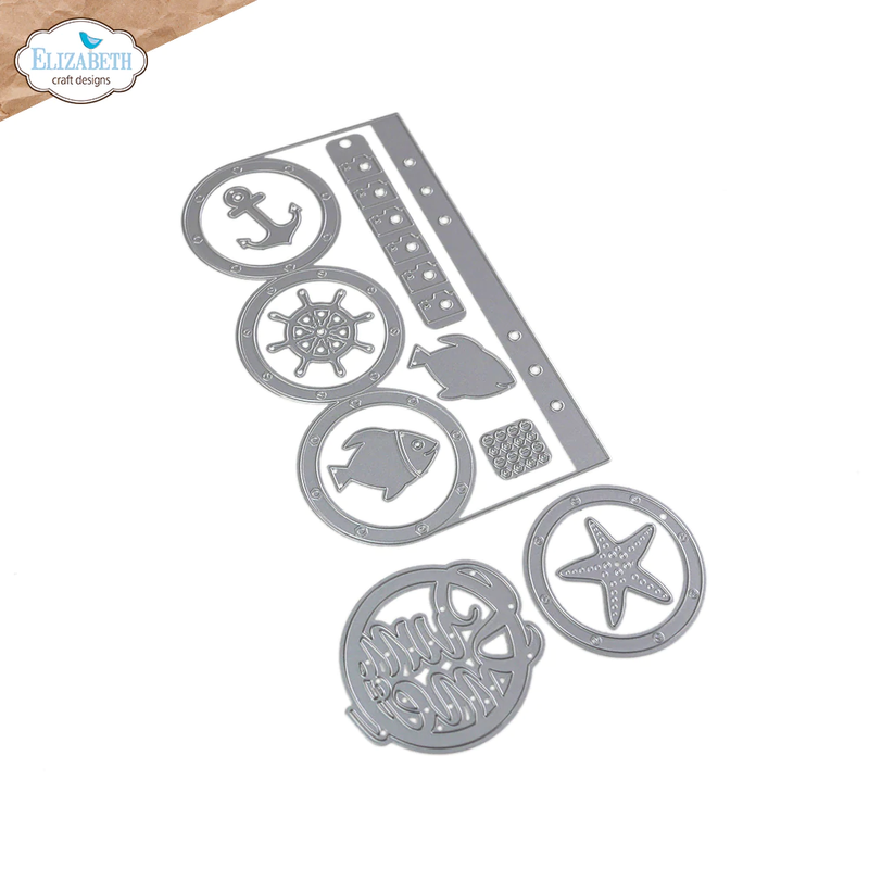 Elizabeth Craft Designs Dies - Planner Essentials 48 - Porthole Page