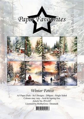 Paper Favourites Paper Pack A5 "Winter Forest"