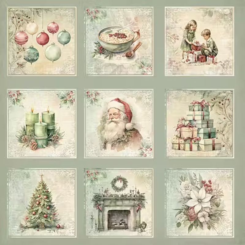Papper Scrapbooking Reprint - Christmas Time - Tags - 12x12 (30,5 x 30,5 cm)
