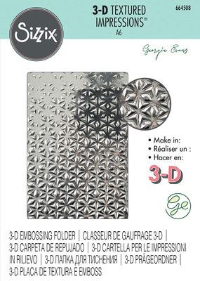 Sizzix 3-D Textured Impressions Embossing Folder - "Star Fall"