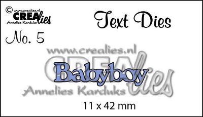 Crealies Text Dies - Babyboy