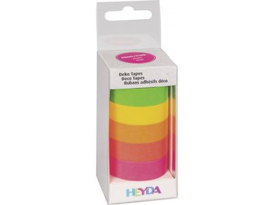 Heyda Deco Tapes - ”Neon rainbow” neon matt