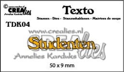 Crealies Text Dies - Studenten