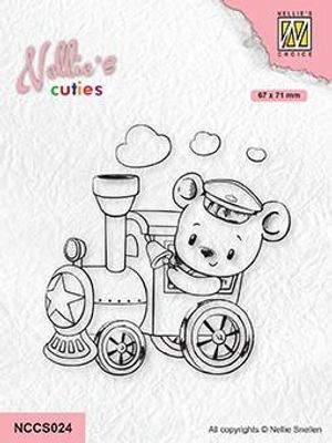Nellie‘s Cuties Clear Stamp - Train Engineer