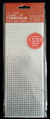 Docrafts - Adhesive Stones (1530pcs) - Silver