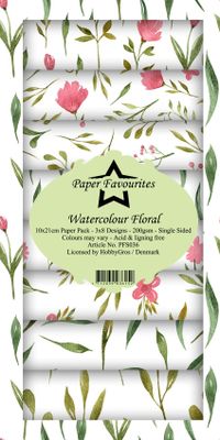 Paper Favourites Slim Card "Watercolor Floral"