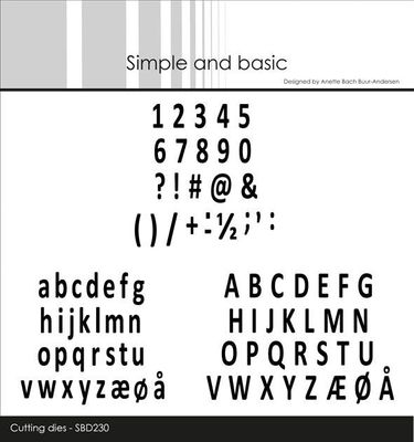 Simple and Basic die "MINI MINI Alphabet & Numbers"