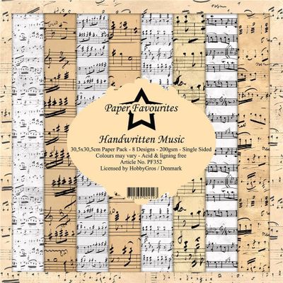 Paper Favourites - Handwritten Music Paperpack 12' x 12