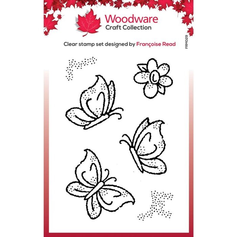 Woodware Clearstamp - Little Butterflies