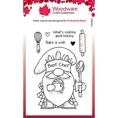 Woodware Clearstamp - Gnome Chef
