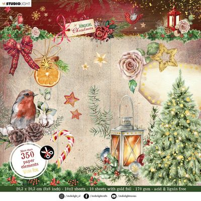 Studio Light Magical Christmas Paper Elements Die-Cut Block