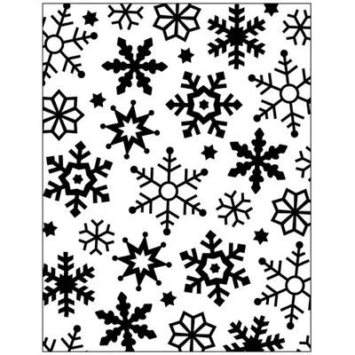 Embossingfolder 2D - Snöflingor