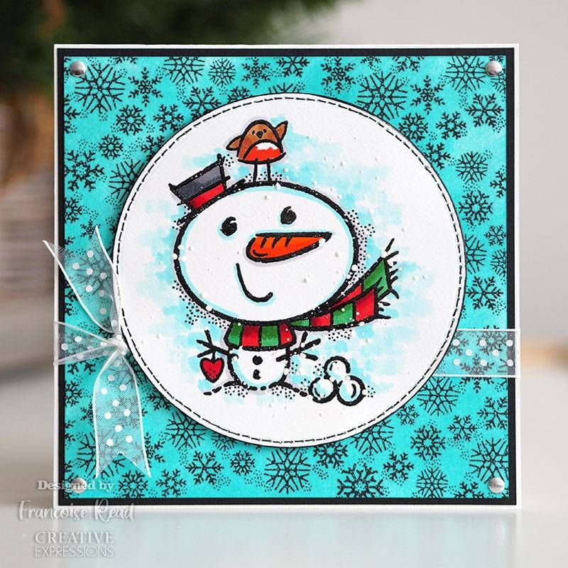 Woodware Clearstamp -Snowflake Flurry