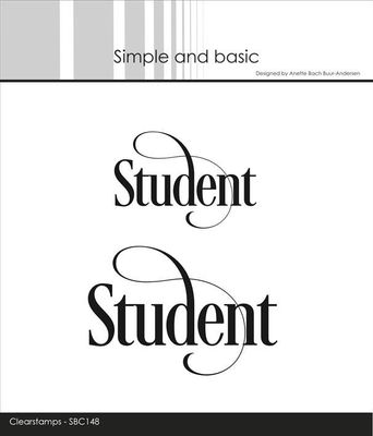 Simple and basic Clearstamp "Student"