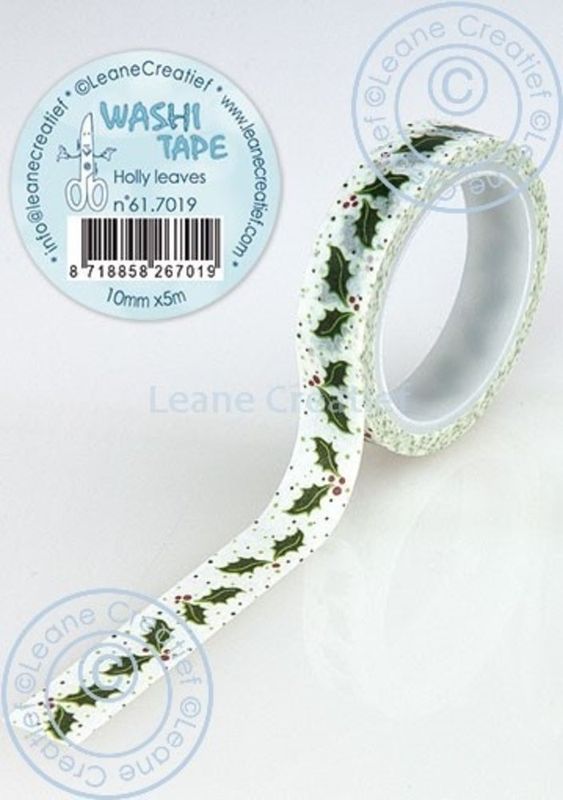Leane Creatief BV - Washi Tape Holly Leaves