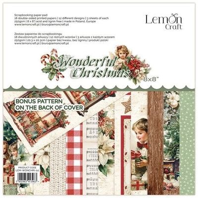 LemonCraft Wonderful Christmas 8x8 Inch Paper Pad