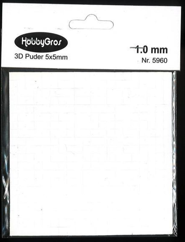 3D foam kuddar 1 mm