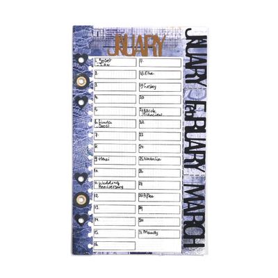 Elizabeth Craft Designs Dies - Planner Months
