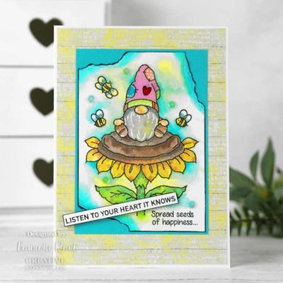 Woodware Clearstamp - Sunflower Gnome