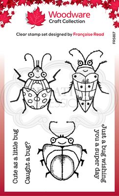 Woodware Clearstamp - Cute Bugs