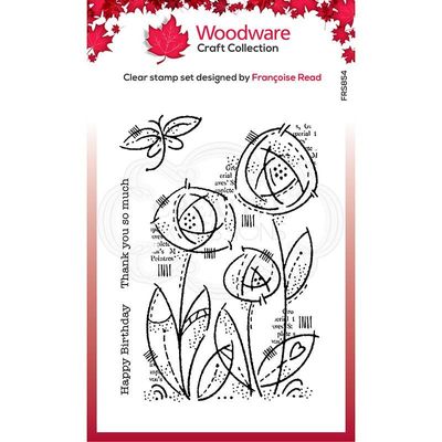 Woodware Clearstamp - Flower Blooms