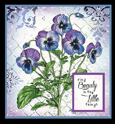 Studio Light Clearstamp "Violets" JMA-ES-STAMP67
