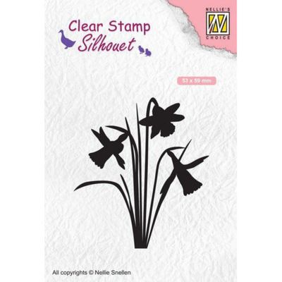 Nellie Snellen Clearstamp Silhouet - Daffodil
