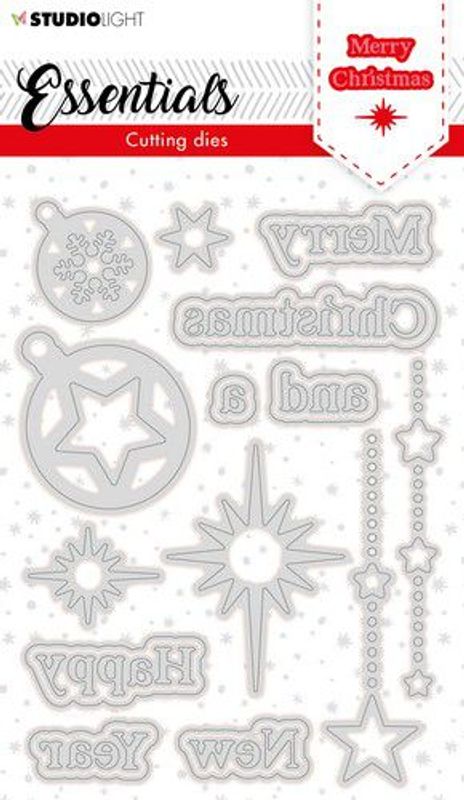 Studio Light Cutting Die Christmas Essentials nr.119 - Merry Christmas