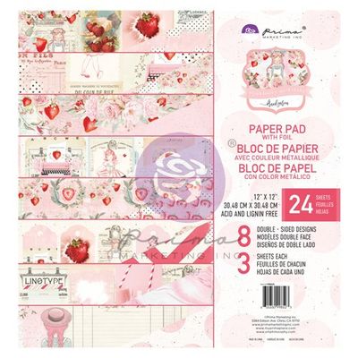 Prima Marketing Inc - Strawberry Milkshake - Paperpad with foil