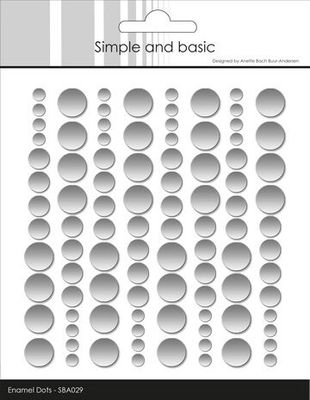 Simple and Basic Enamel Dots Metallic Silver Matte