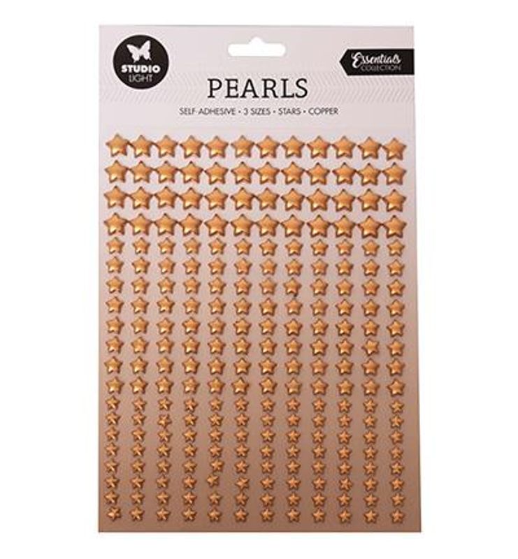 Studio Light Adhesive Pearls "Copper Stars"