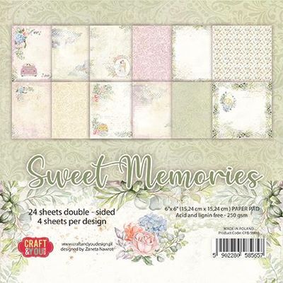 Craft & You Design - Sweet Memories paperpad 6 x 6