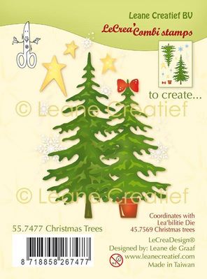 Leane Creatief BV Clearstamps - Christmas Trees
