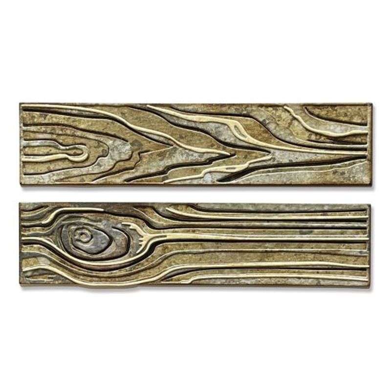 Sizzix/Tim Holtz Thinlits Die ”Woodgrain, Colorize”