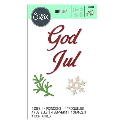Sizzix Thinlits Dies "God Jul"