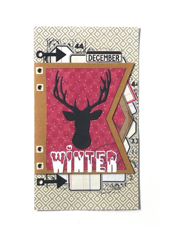 Elizabeth Craft Designs Dies - Planner Essentials 13 - Xmas Winter Insert
