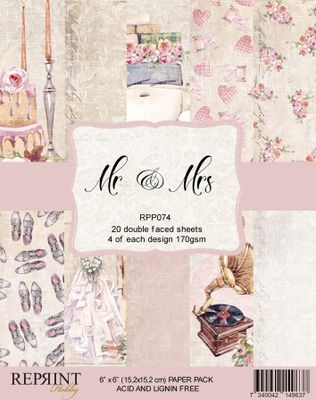 Reprint Paperpad 6' x 6' - Mr & Mrs