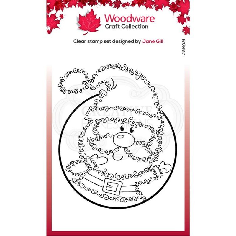 Woodware Clearstamp -Festive Fuzzies - Mini Santa