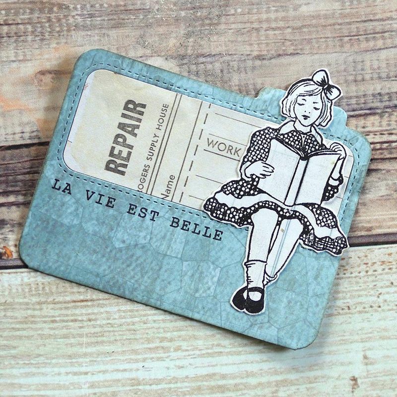 Elizabeth Craft Designs Dies - Sidekick Essentials 14 - Bonjour Fold Out