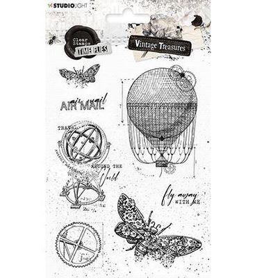 Studio Light - Vintage Treasures Clearstamps - Time Flies